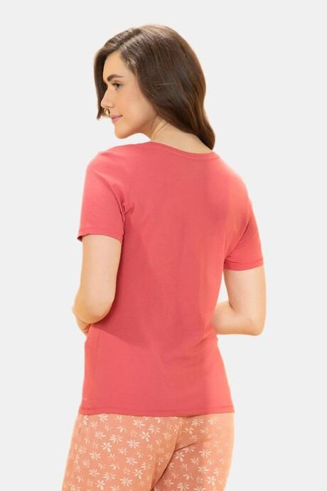 Amante Scoop Neck Sleep Tee - Holly Berry Print — image 3